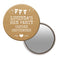Personalised Pocket Mirror- Rustic Design