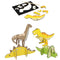 Dinosaur Glow In The Dark Scratch Art 3D Puzzle - 4 Designs - Each