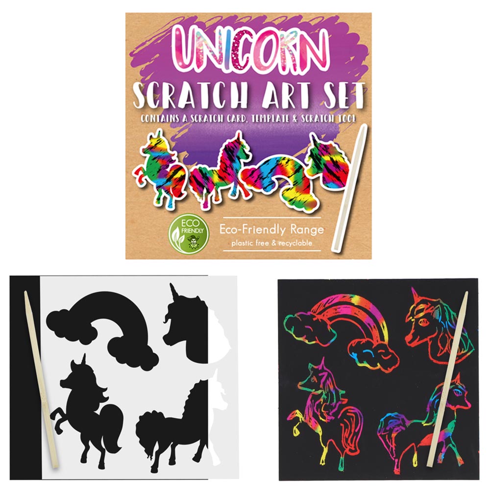 Unicorn Mini Scratch Art - Plastic Free