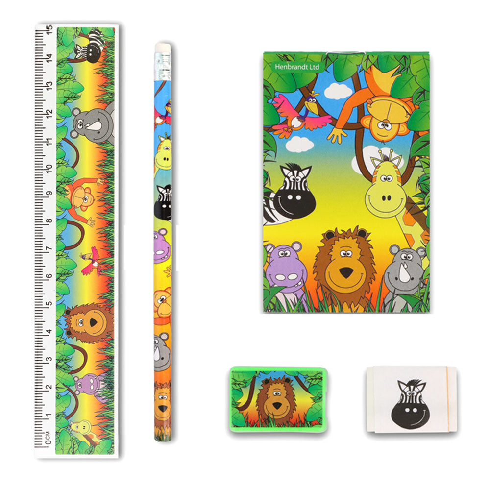 Jungle Themed Stationary Set - 5 Pieces