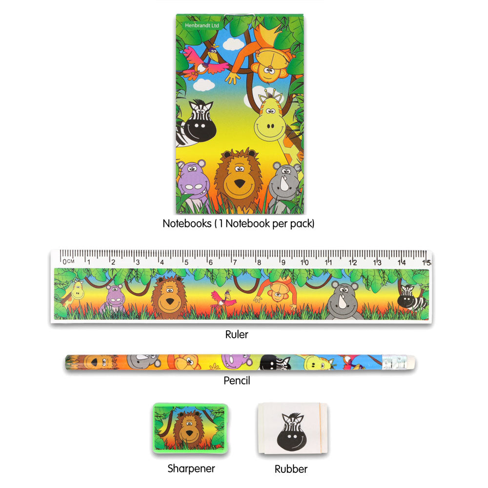Jungle Themed Stationary Set - 5 Pieces