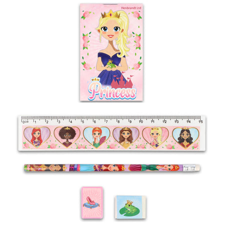 Princess Themed Stationary Set - 5 Pieces