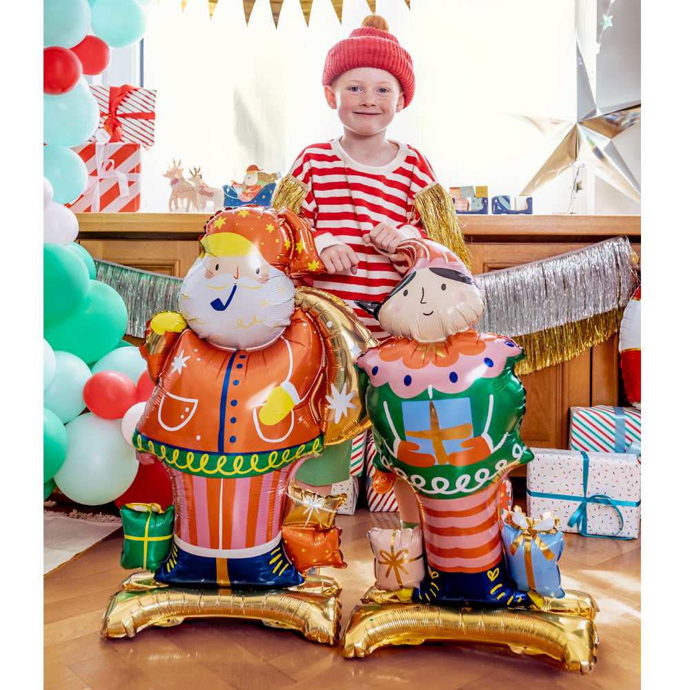 Standing Air-Fill Santa Claus Foil Balloon - 41"