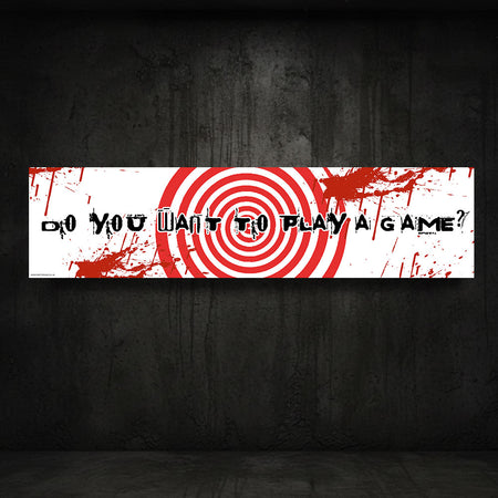Do You Want To Play A Game? Paper Banner Decoration - 120cm x 30cm