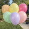 Pastel Assorted Colour Latex Balloons - 12
