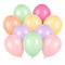 Pastel Assorted Colour Latex Balloons - 12