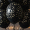 Halloween Black and Gold Bats Latex Balloons - 11