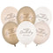 Happy Birthday Latex Balloons - Beige Neutral Mix - 11