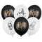 Black and White Harry Potter Latex Foil Balloons - 12