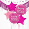 Inflated Pink Birthday Glitz Balloon Bundle in a Box