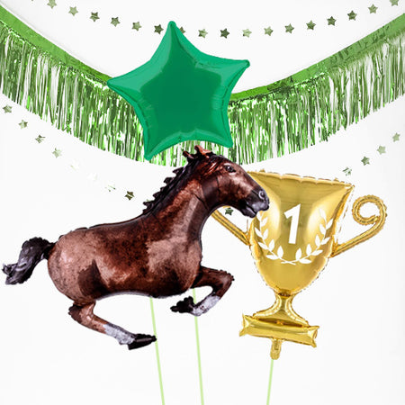 Inflated Horse Racing Balloon Bundle in a Box