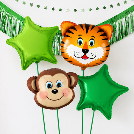 Inflated Jungle Balloon Bundle in a Box