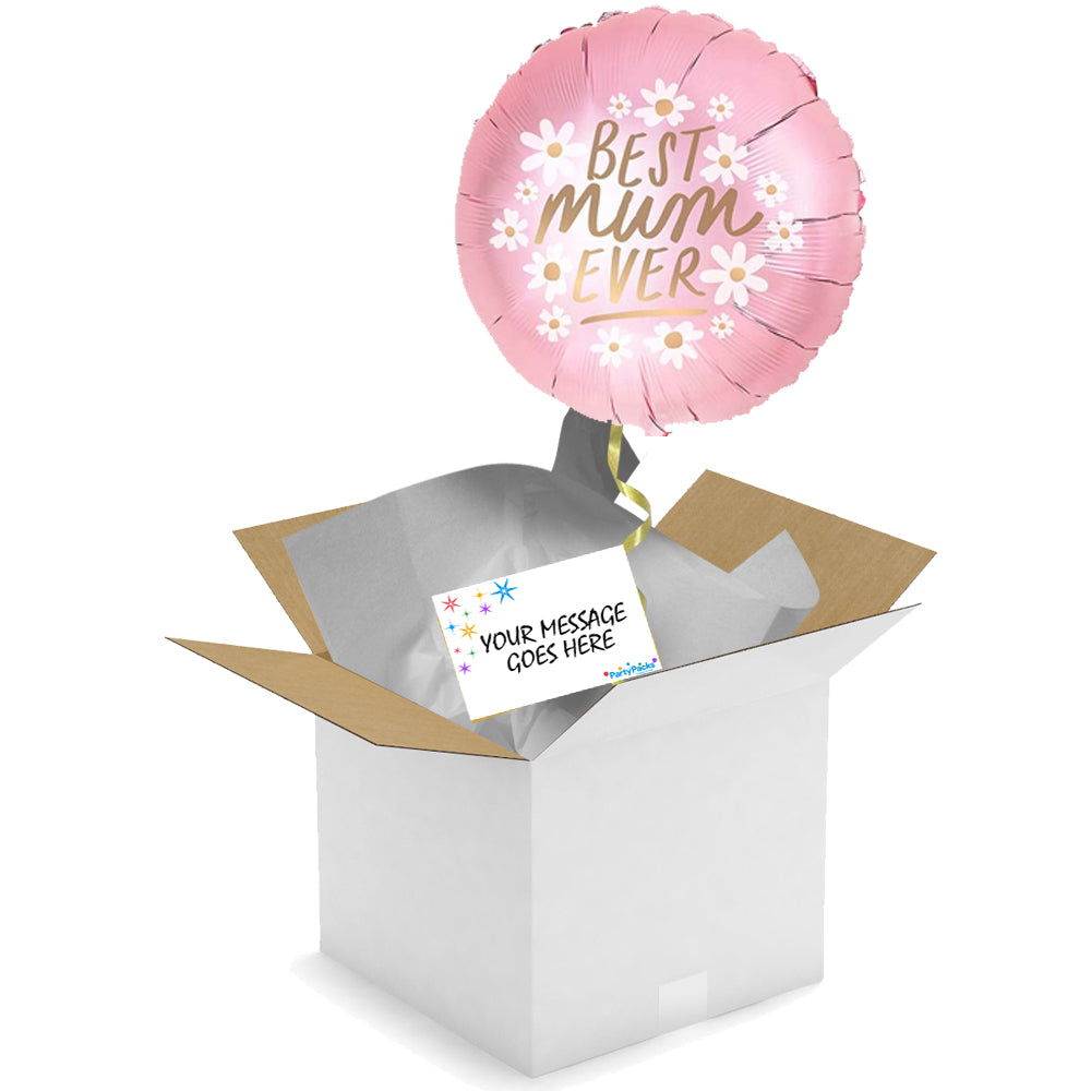 Send an Inflated Balloon Mother's Day Best Mum Ever - 18"