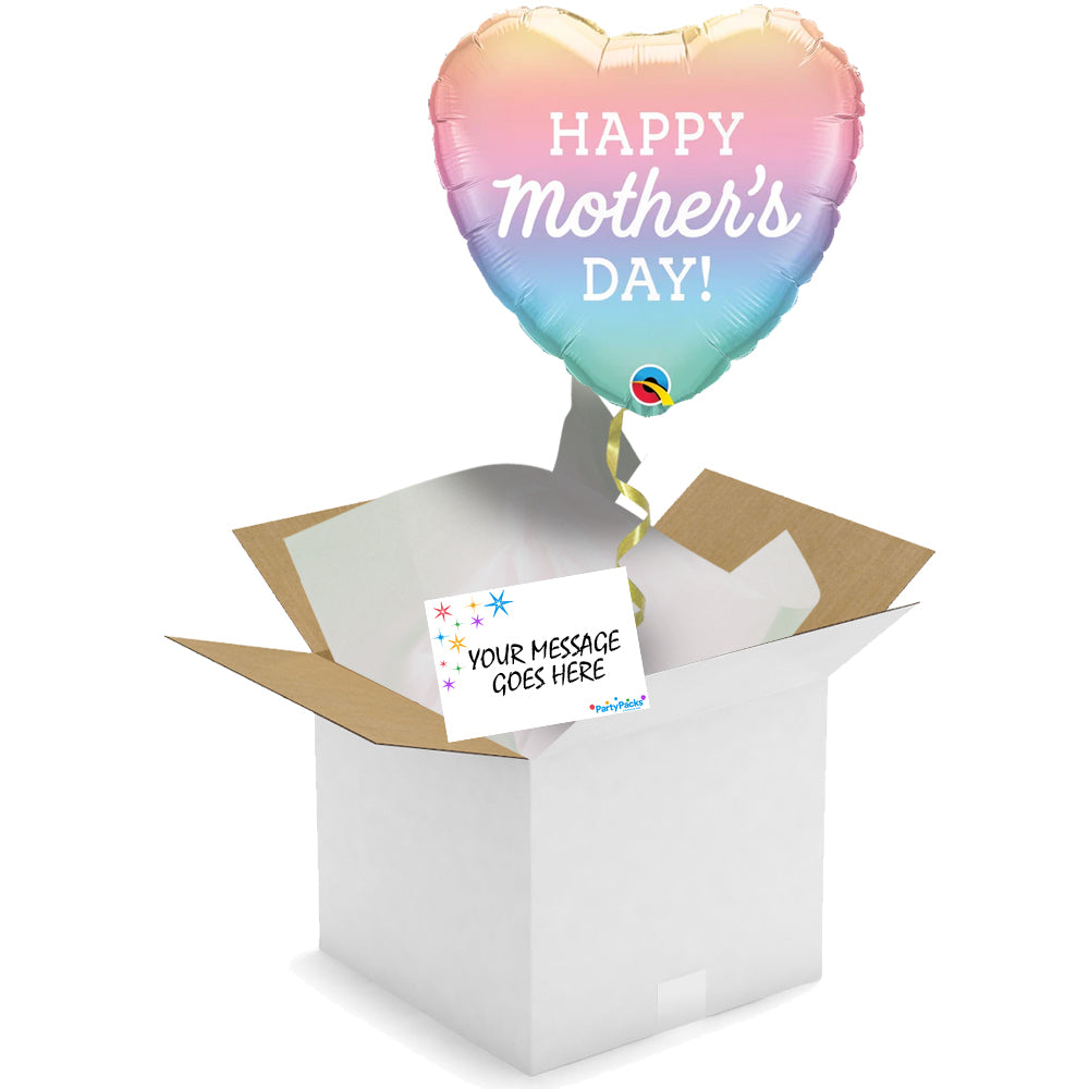 Send a Balloon - Mother's Day Pastel Ombre - 18"