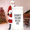 Santa Claus With Large Sign Lifesize Cardboard Cutout - 1.80m