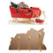 Christmas Sleigh with Presents Lifesize Cardboard Cutout - 93cm