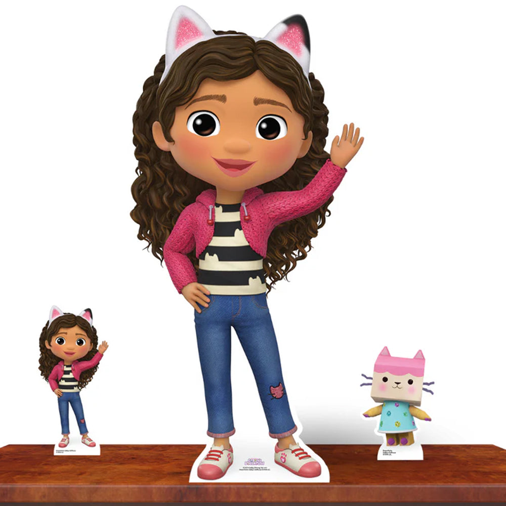 Gabby's Dollhouse Gabby Waving Cardboard Cutout - 96cm + FREE Mini Cutouts