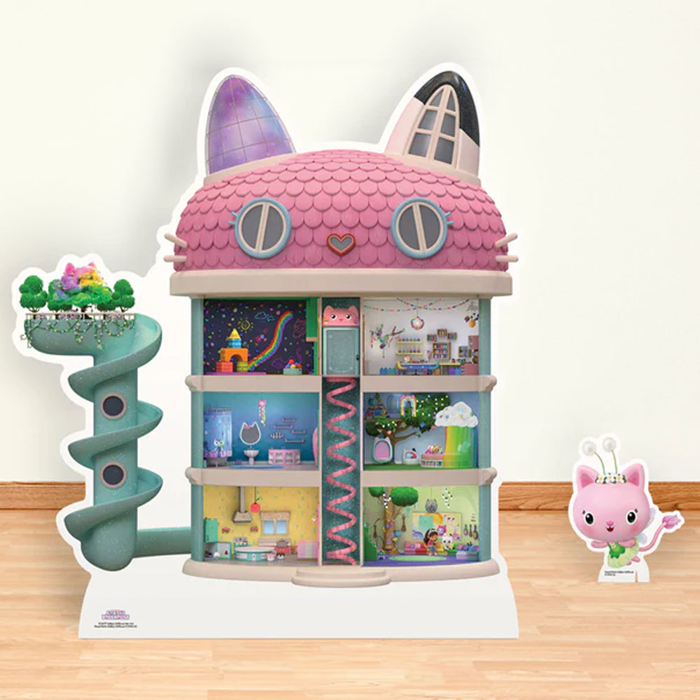 Gabby's Dollhouse Cardboard Cutout - 79cm + FREE Mini Cutout