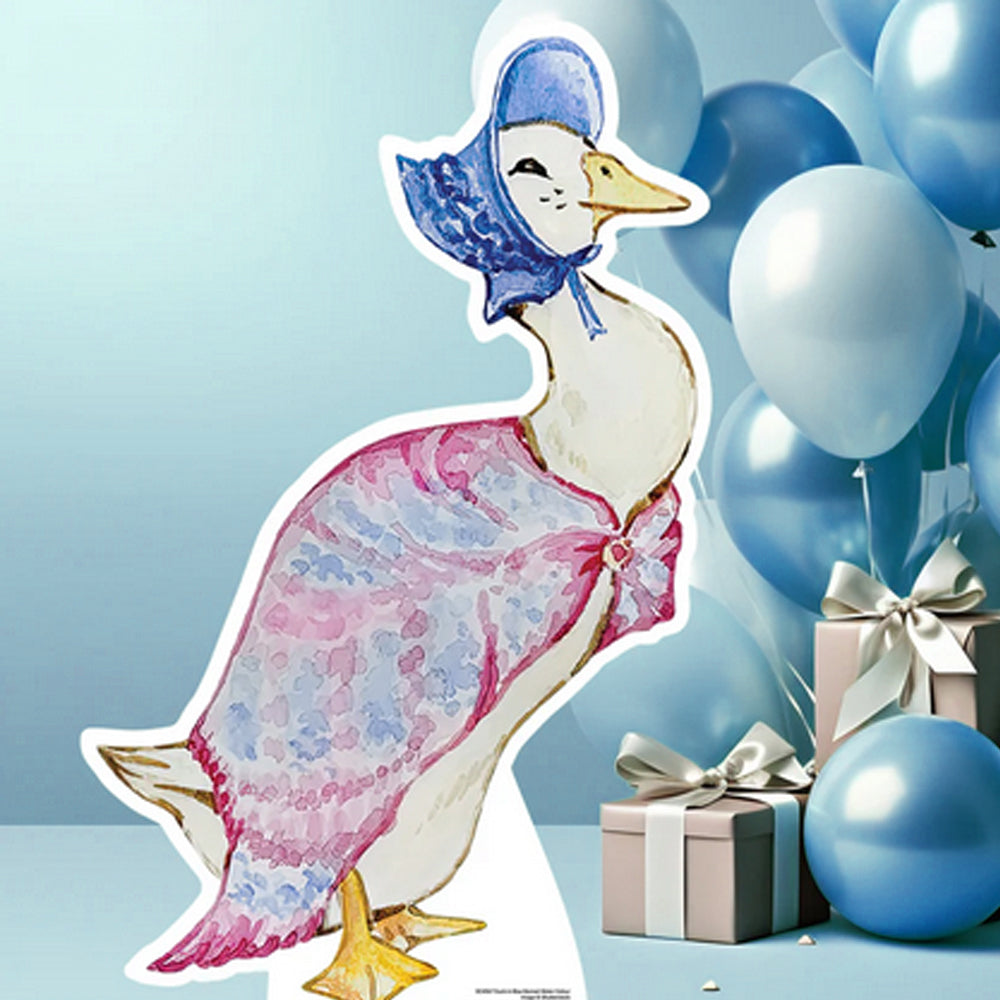 Duck With Blue Bonnet Cardboard Cutout - 91cm