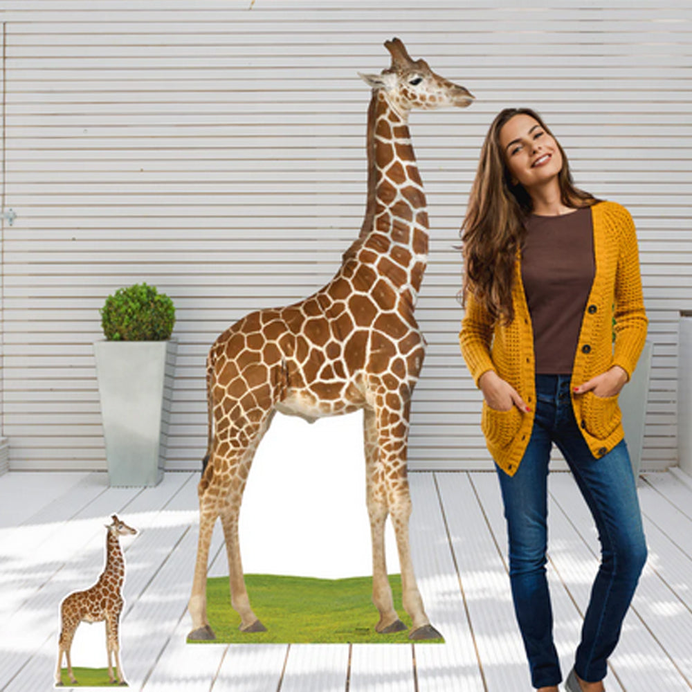 Giraffe Cardboard Cutout - 1.96m