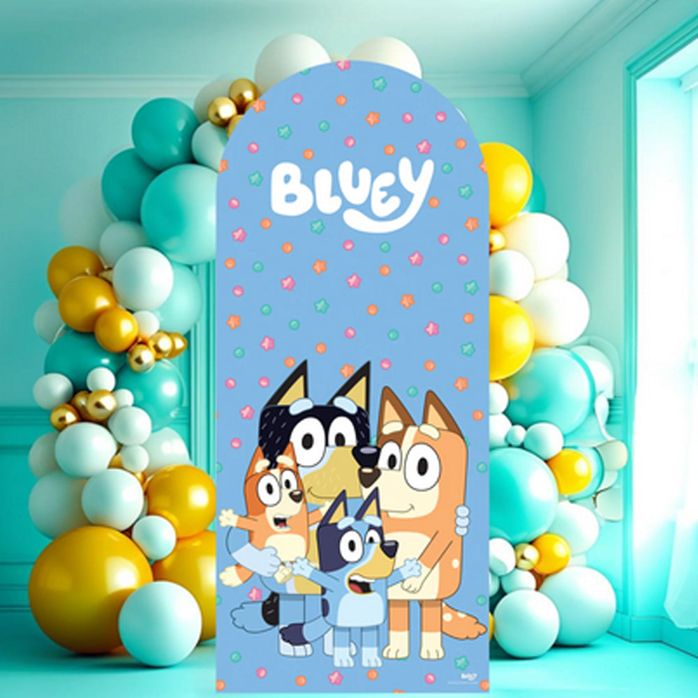 Bluey Heeler Family Sailboard Backdrop Cardboard Cutout - 1.85m
