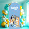 Bluey Heeler Family Sailboard Backdrop Cardboard Cutout - 1.85m