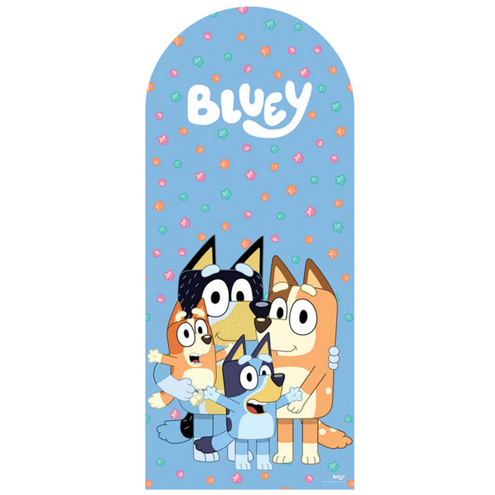 Bluey Heeler Family Sailboard Backdrop Cardboard Cutout - 1.85m