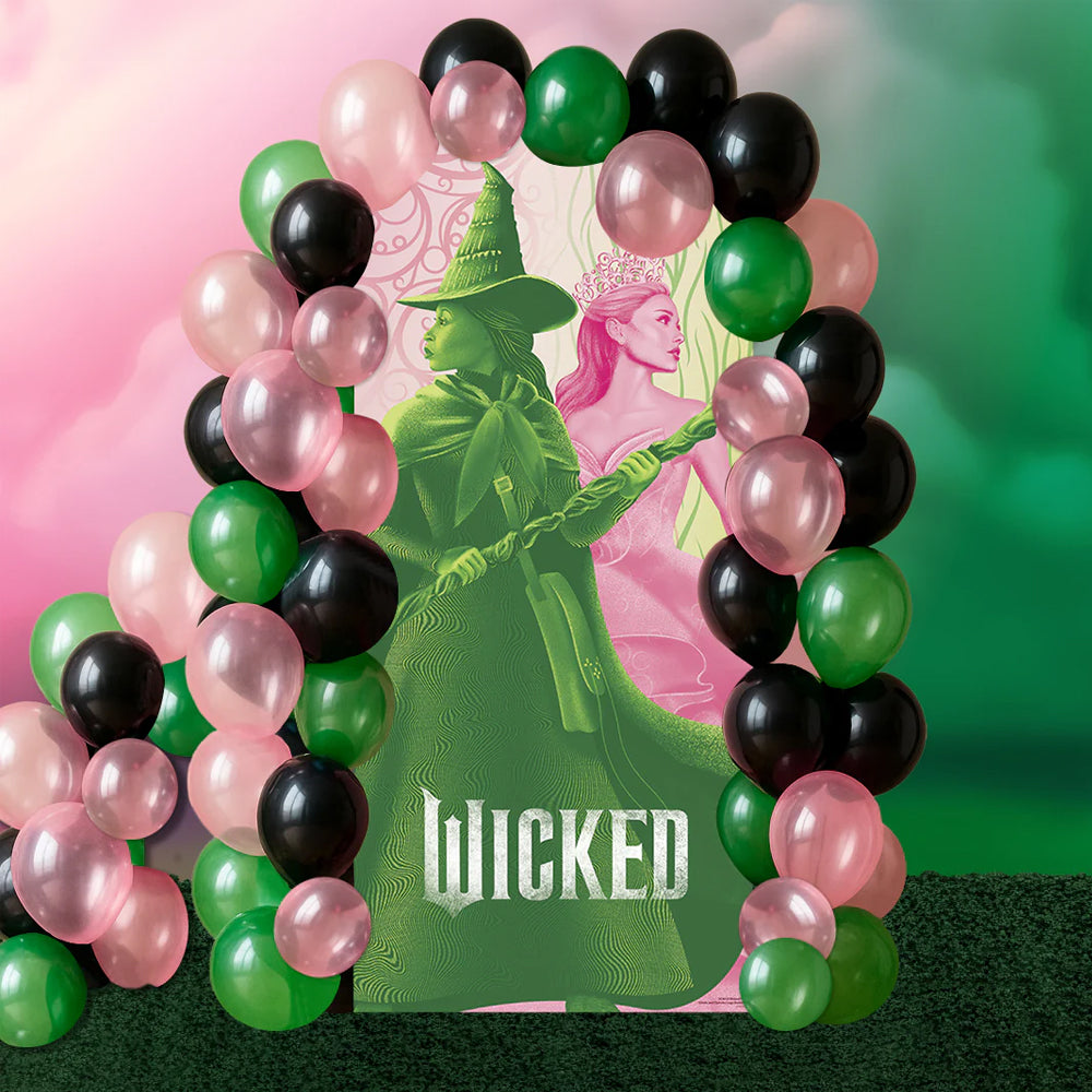 Wicked Glinda and Elphaba Logo Backdrop Cardboard Cutout - 1.85cm