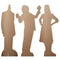 Mini Beetlejuice Characters Desktop Card Cutout Decorations - Pack of 3 - 30cm