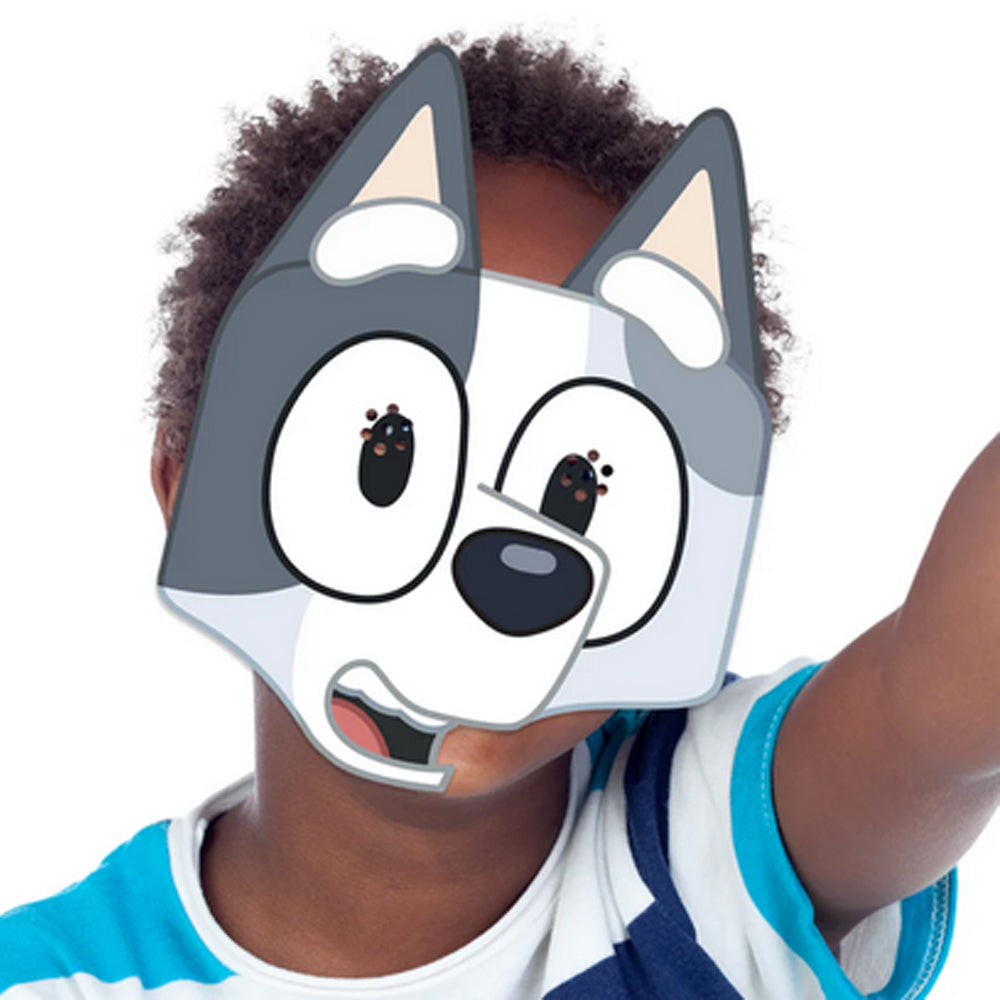 Bluey Family Characters Card Masks - Pack of 6