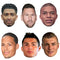 World Football Player Champions Card Masks - Pack of 6