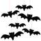 Halloween Bat Shaped Card Hanging Decoration - Pack of 6