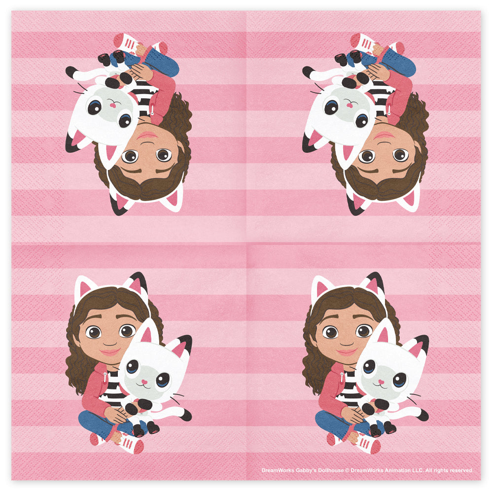 Gabby's Dollhouse Paper Napkins - Pack of 20