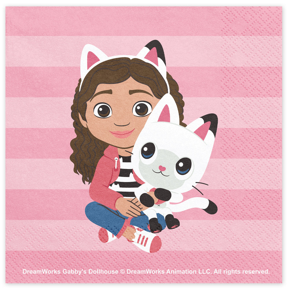 Gabby's Dollhouse Paper Napkins - Pack of 20