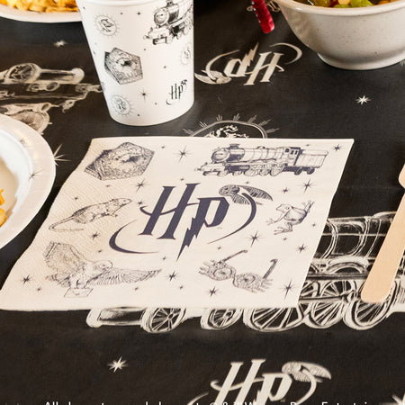 Black and White Harry Potter Paper Napkins - Pack of 20