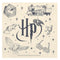 Black and White Harry Potter Paper Napkins - Pack of 20
