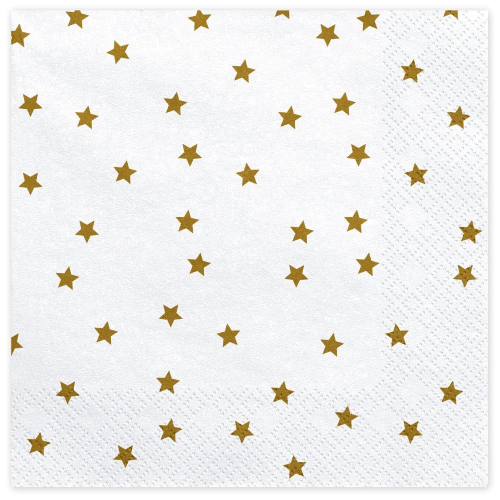 Gold Star Paper Napkins - Pack of 20
