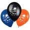 Space Blue, Black and Orange Latex Balloons - 11'' - Pack of 10