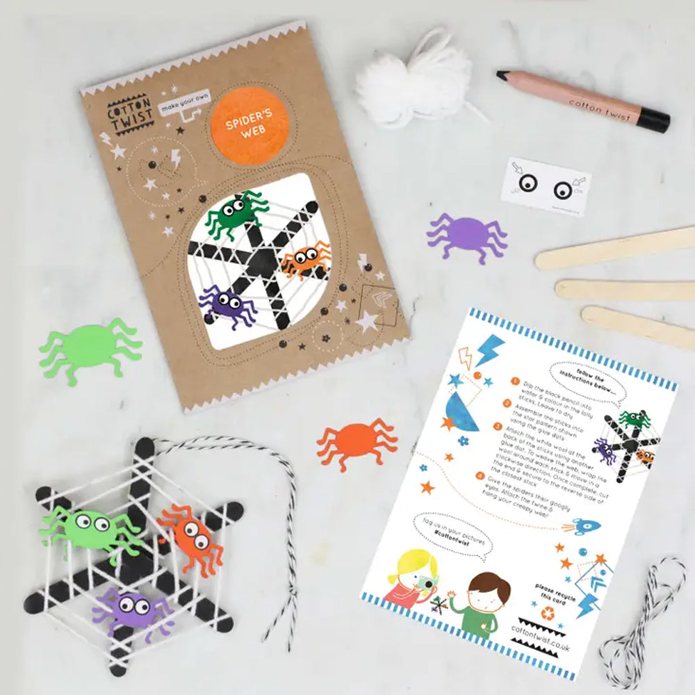 Make Your Own Spider's Web Craft Kit - Plastic Free