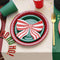 Striped Bow Paper Napkins - 16cm - Pack of 12