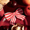 Striped Bow Paper Napkins - 16cm - Pack of 12