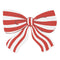 Striped Bow Paper Napkins - 16cm - Pack of 12