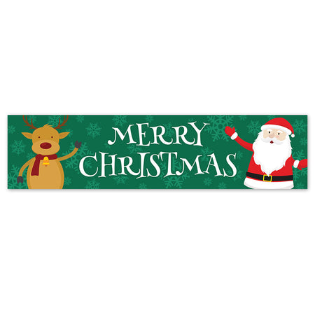 Santa Claus Merry Christmas Banner - 1.2m