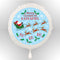 Personalised Santa and Reindeer Flying Sleigh Christmas Balloon (Not Inflated)