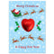 Christmas Santa Sleigh Favour Card - Pack of 8