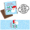 Winter Wonderland Christmas Personalised Square Chocolates - Pack of 16