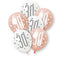 Birthday Glitz Rose Gold 30th Pearlised Latex Balloons - 12