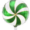 Green Candy Swirl Foil Balloon - 14