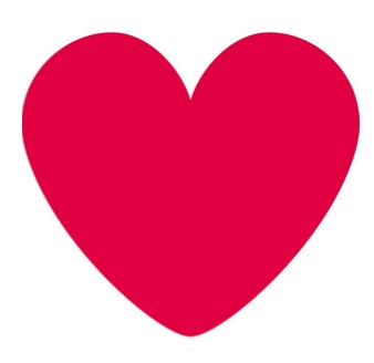 Heart Cutout Decorations - 13cm - Pack of 10