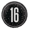 Birthday Glitz Black & Silver 16th Prismatic Foil Balloon - 18